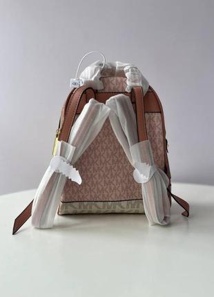 Женский рюкзак-сумка из эко-кожи michael kors backpack pink premium молодежный, городской, брендовый бэкпак5 фото