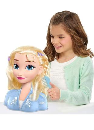 Манекен іграшка голова для зачісок ельза холодне серце disney frozen 2 elsa