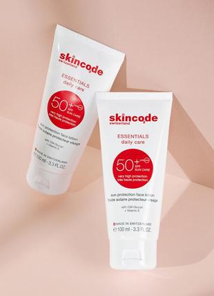 Солнцезащитный лосьон skincode essentials sun protection face lotion spf50+ 100 мл6 фото