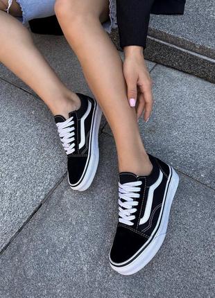 Топ ✅️ замшеві, чорні кеди vans old skool