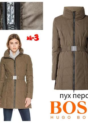 ♥️1+1=3♥️ hugo boss orange жіночий натуральний пуховик