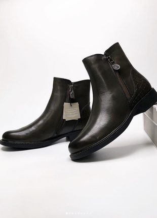 Утепленные кожаные ботинки marco tozzi оригинал 38, 401 фото