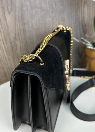 Женская замша мини сумочка клатч, маленькая сумка ysl замша мини сумка золото5 фото