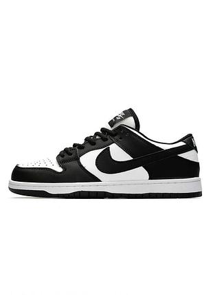 Чоловічі кросівки nike sb dunk low pro black white