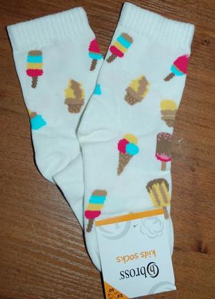 Демісезонні шкарпетки 1-3, 3-5, 7-9, 9-11 бросс bross морозиво пончик макарун