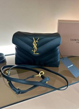 Кожаная сумка в стиле ysl