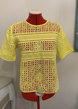 Яскрава сорочка з бавовни вільного крою h&m