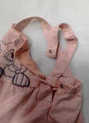 Комплект девочке футболка мари, сарафан на 6-9 мес.6 фото