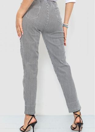 Стильные прямые женские штаны в полоску прямые женские брюки в полоску4 фото