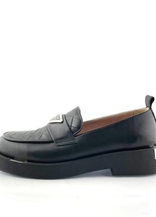 Туфлі lottini шкіряні чорні