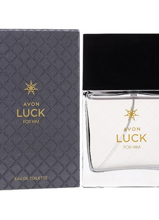 Туалетная вода для мужчин luck for him avon, 30 мл / эйвон1 фото