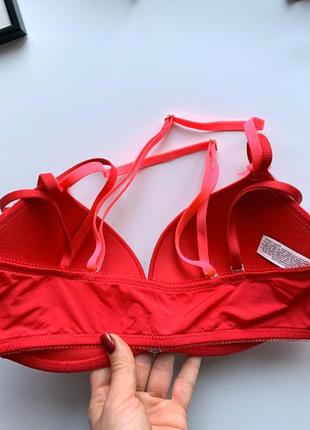 👙роскошный красный бюстгалтер без victoria’s secret/гладкий алый лифчик застёжка спереди👙6 фото