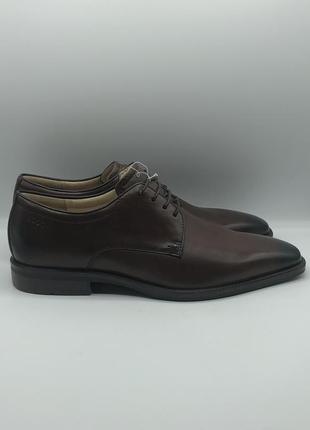 Оригінальні чоловічі шкіряні класичні туфлі розмір 42:44:5 фото