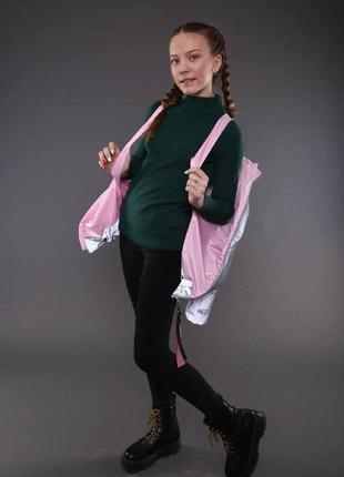 Демисезонная светоотражающая куртка на девочку подростка, модная весенняя подростковая курточка весна осень3 фото