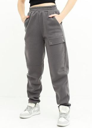 Актуальні утеплені жіночі спортивні штани з начосом прямі жіночі спортивні штани з флісом4 фото