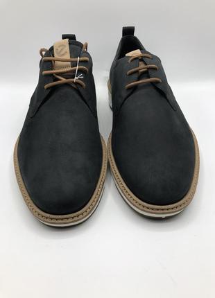 Оригінальні чоловічі шкіряне класичні туфлі в розмірі4 фото