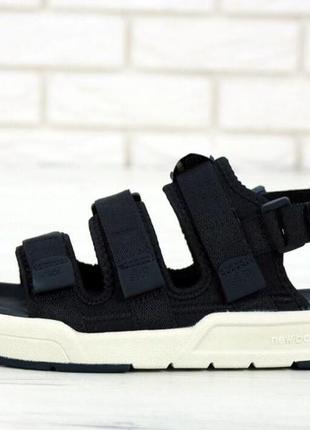 Сандалії new balance sandals black white (819 баланс літні чорно-білі)36-40,44