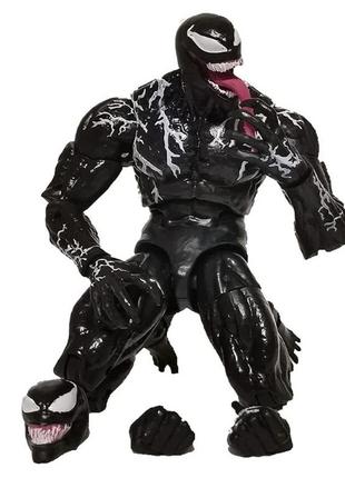 Веном venom marvel марвел коллекционная фигурка legends series с языком подвижная игровая фигурка 17см6 фото