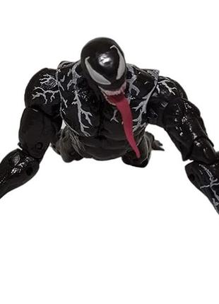 Веном venom marvel марвел коллекционная фигурка legends series с языком подвижная игровая фигурка 17см5 фото