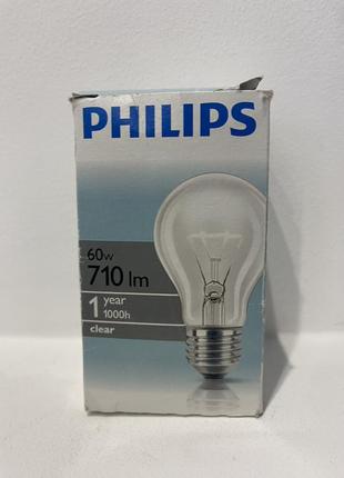 A55 philips e27 прозора лампа розжарювання