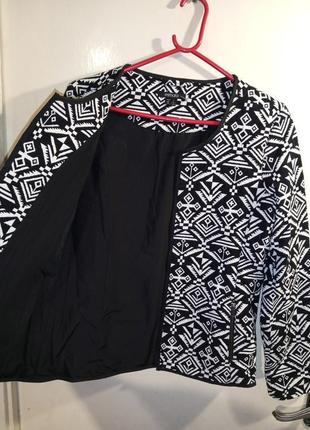Натуральный-коттон жакет-куртка с карманами на молниях,бохо,большого размера,esmara7 фото