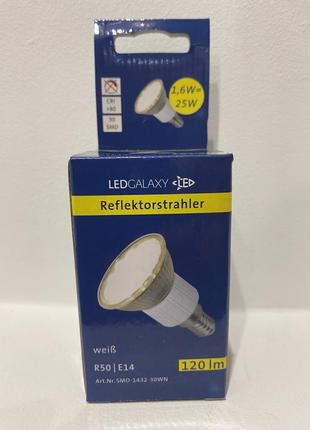 Led galaxy r50 led 1.6 w e14 рефлекторна лампа