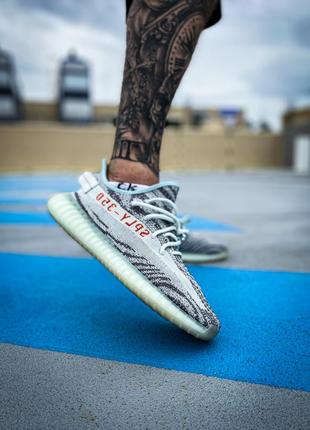 Мужские кроссовки adidas yeezy boost 350 v2 "blue tint"