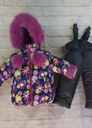 Дитячій зимній комбінезон, куртка та штани 86-126