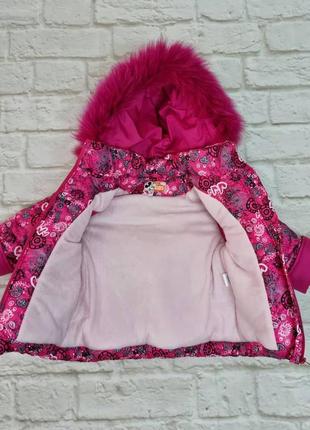 Зимняя теплая куртка для девочки, 86-1263 фото