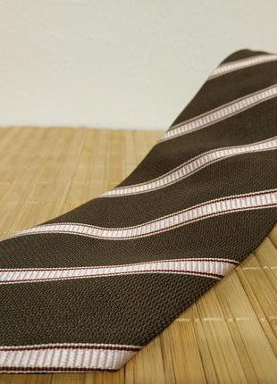 Акція 🔥1+1=3  3=4🔥 сост нов frangi італія краватка коричневий в рожеву смужку zxc lkj