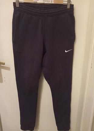 Мужские тёмно-синие спортивные штаны nike boys team club cuff pants.