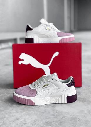 Кроссовки puma cali женские кожаные пума белые nike air force шкіряні adidas samba весна nike sb dun