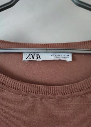 Кофта джемпер свитер zara knit вискоза+акрил3 фото