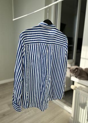 Тонкая блуза в полоску6 фото