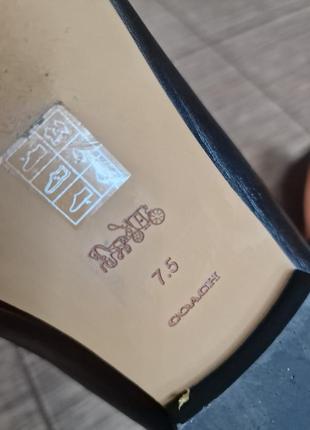 Кожаные лоферы coach, оригинал