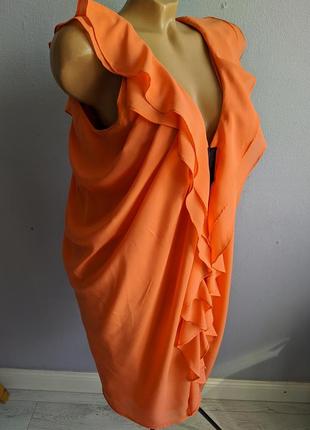 Сукня з воланами із шифону.4 фото