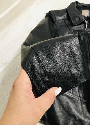 Жіноча базова класична куртка з приталеним  пошивом з 100%натуральної шкіри!4 фото