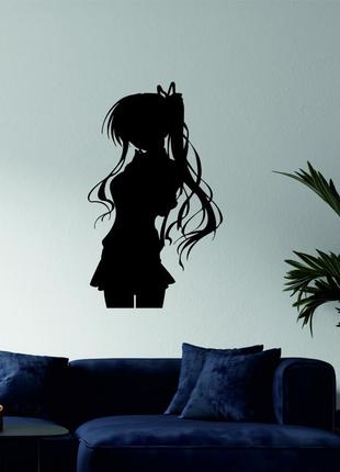 Декоративне настінне панно «дівчина» декор на стіну2 фото