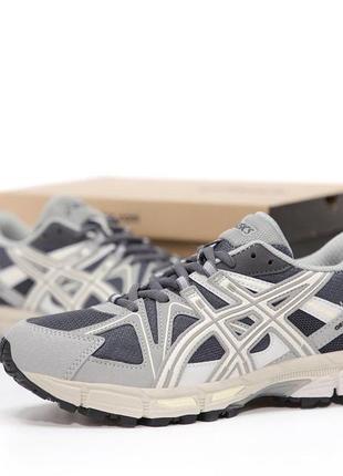 Сірі бігові кросівки asics gel-kahana 8 (кросівки в сітку асікс світлі текстильні чоловічі )1 фото