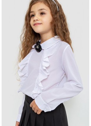 Блуза для дівчаток ошатна, колір білий, 172r103