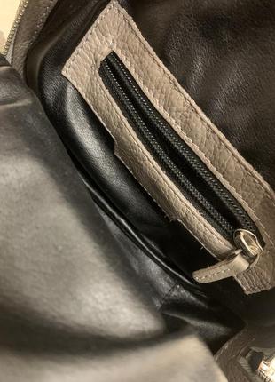 Жіноча сумка рюкзак fidelitti шкіряна7 фото