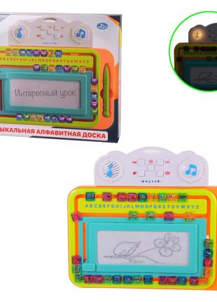Іграшка планшет-дошка hk17b, російська мова, навчання, літери, кольори, рахунок, загадки1 фото