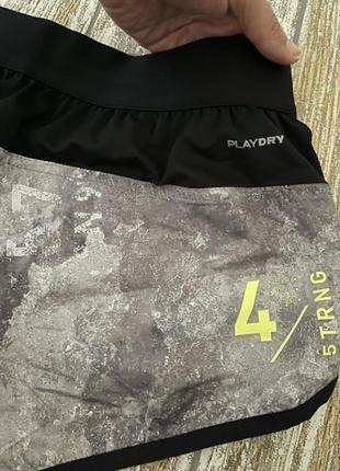 Стильные брендовые легкие спортивные тонкие короткие женские шорты reebok playdry xs.4 фото
