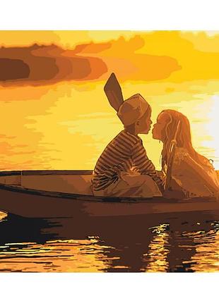 Картина за номерами. діти "перше кохання" kho2322, 40 * 50 см