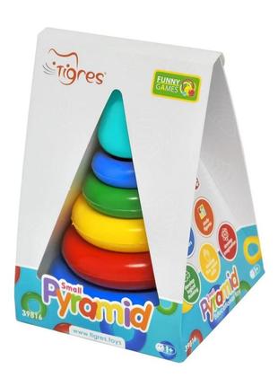 Іграшка розвиваюча "пірамідка" tigres 39816, 7 елементів