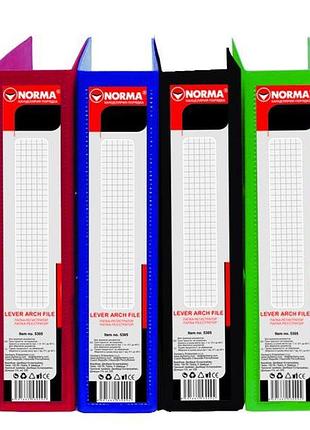 Папка на 4 кільця a4 "norma" 5306 5см 4hk червона, шт