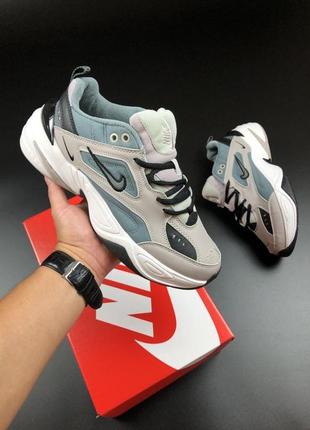 Топовые кроссовки в стиле nike m2k tekno трендовые мужские кроссовки монархи кожаные качественные молодежные стильные демисезонные