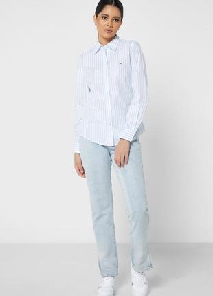 Рубашка из лиоцелла рубашка в полоску рубашка из вискозы tommy hilfiget лиоцелловая рубашка в полоску блуза с выскользами