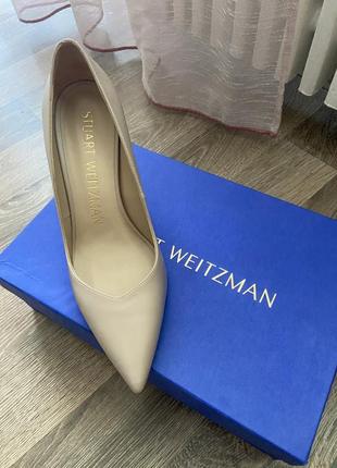 Идеальные и нежные туфли на каблуке бренда stuart weitzman2 фото