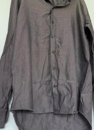 Изысканная брендовая мужская хлопковая рубашка рубашка скандинавского бренда stenstrodms м-л.9 фото